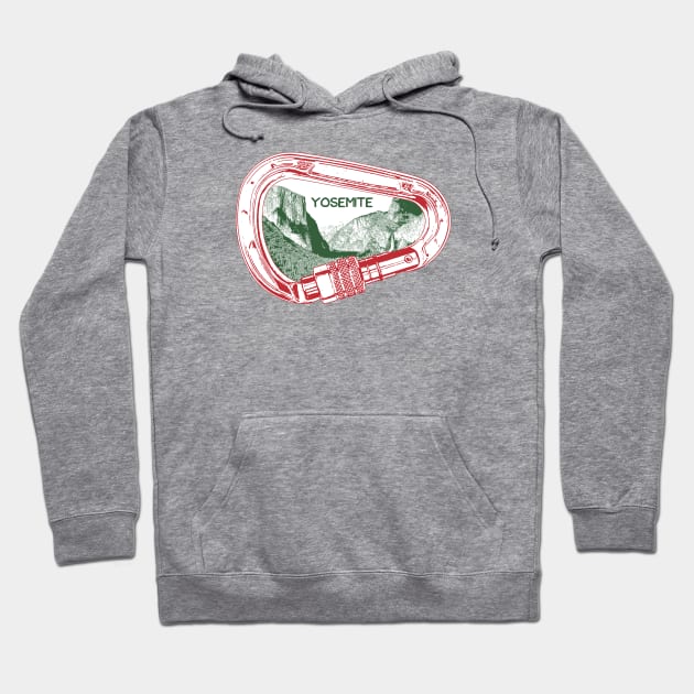 Yosemite Climbing Carabiner Hoodie by esskay1000